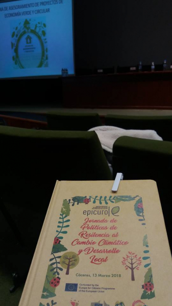 Imagen: Ayer, nuestros técnicos del #ProyectoADAPTALOCAL asistieron a la Jornada &quot;Políticas de resilien...