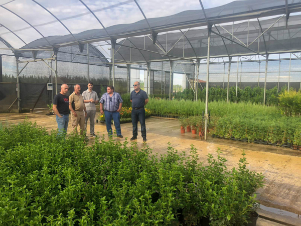 Imagen: Lorenzo Molina, Diputado del Área de Desarrollo Rural y Sostenibilidad, visita las instalaciones del...