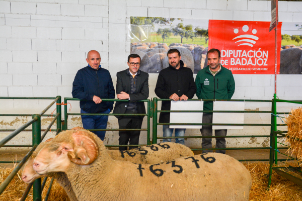 Imagen: El presidente de la Diputación de Badajoz, asiste a la inauguración de la XXXVI Feria Agroganadera d...