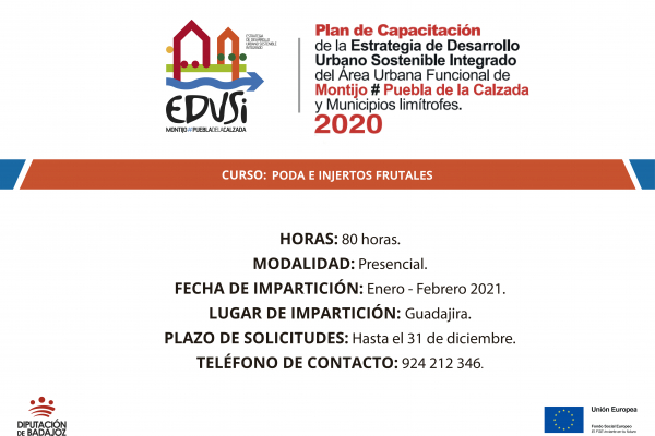 Imagen: La Diputación de Badajoz va a comenzar un curso de Poda e injertos frutales en Guadajira 