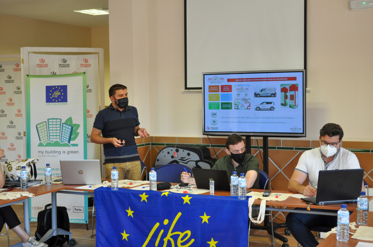 La Diputación de Badajoz ha acogido la tercera reunión de control del proyecto LIFE – My Building is Green