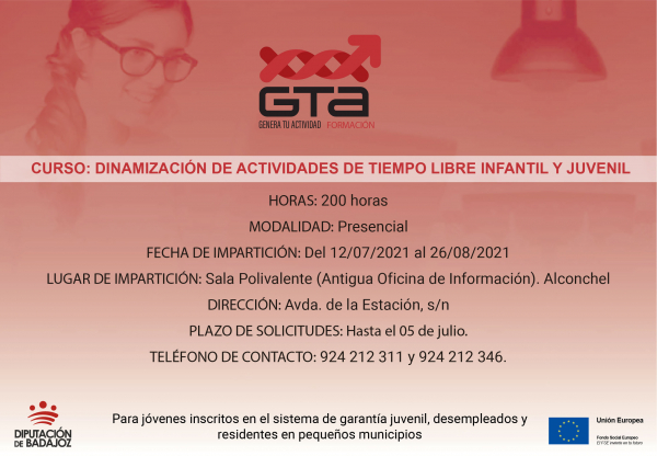 Imagen: Va a comenzar un curso de “Dinamización de actividades de tiempo libre infantil y juvenil” en Alconc...