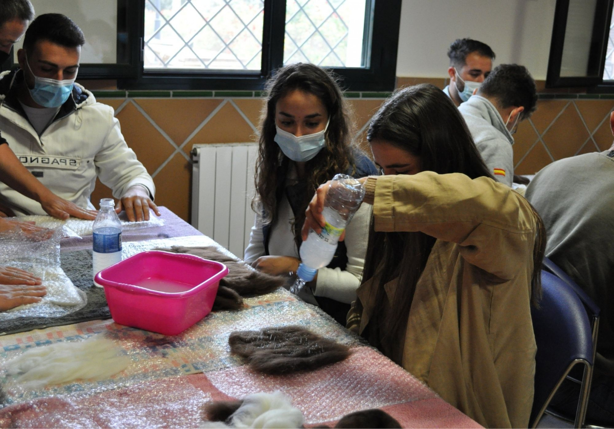El proyecto pionero ‘Lana Regenerativa para mantener viva la dehesa’ que pone en valor los recursos naturales extremeño visita la finca La Cocosa