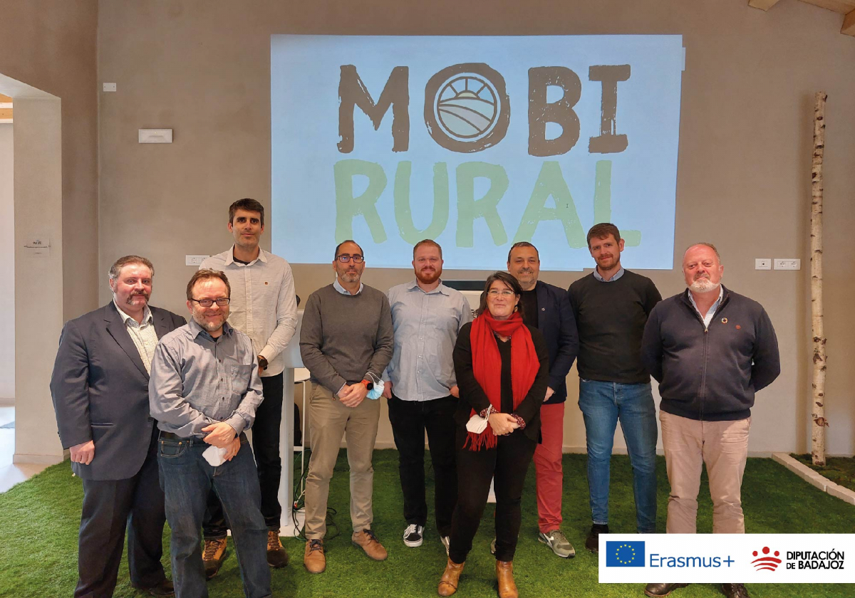 La Diputación de Badajoz ha participado en la reunión del proyecto Erasmus+ MobiRural en Italia