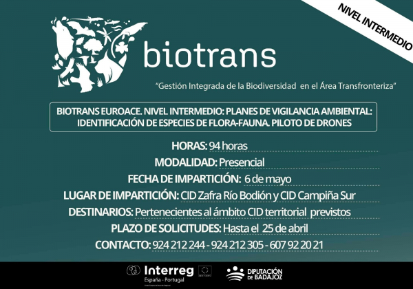Imagen: Abierto el plazo de solicitudes para la acción formativa en ‘’Planes de Vigilancia ambiental: Identi...