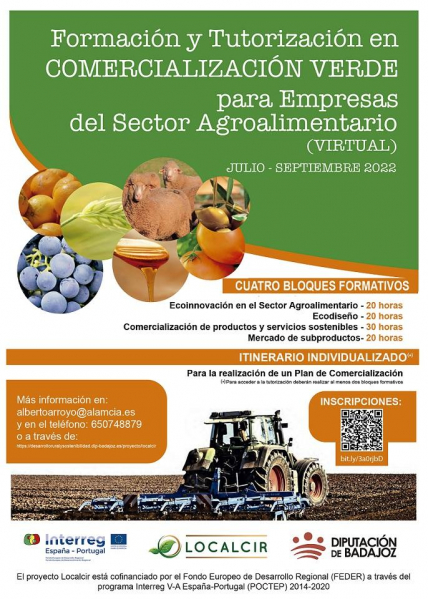 Imagen: La Diputación de Badajoz organiza un itinerario de formación online en comercialización verde