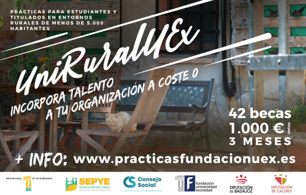 Imagen: Abierto el plazo de inscripción para el Programa de Becas Prácticas UniRuralUEx