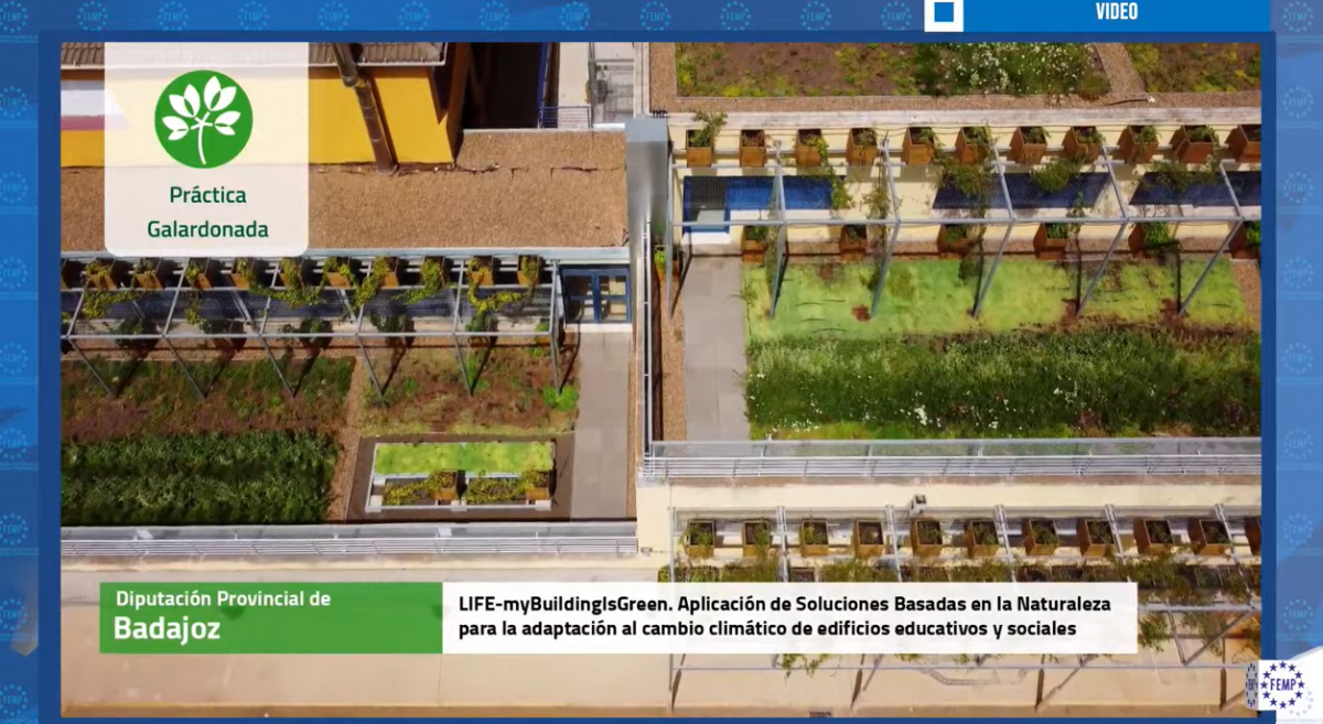 El proyecto LIFE MyBuildingisGreen premiado como mejor práctica local por la Biodiversidad por la Federación Española de Municipios y Provincias