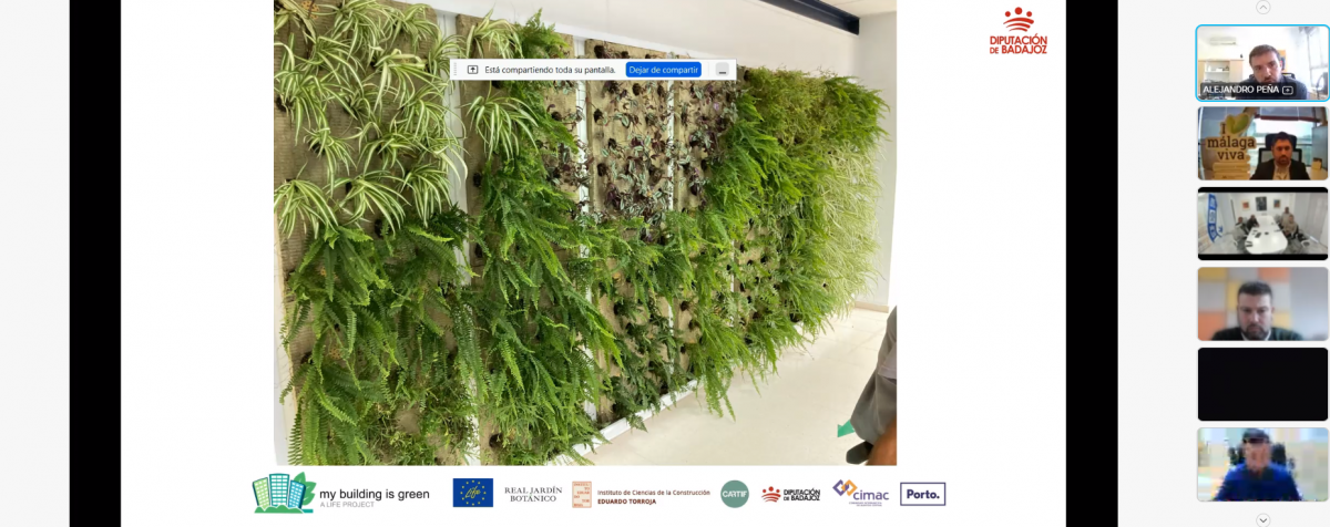 Diputación de Badajoz explica su experiencia con el proyecto LIFE MyBuildingisGreen en la Jornada de intercambio de experiencias en la adaptación de centros educativos al cambio climático
