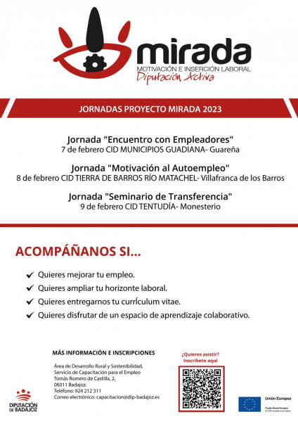 Imagen: Guareña, Villafranca de los Barros y Monesterio acogerán las jornadas finales del proyecto MIRADA