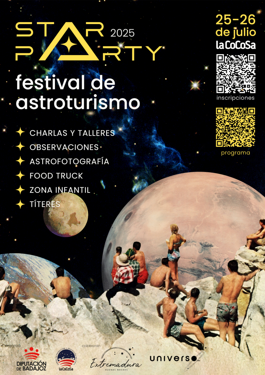 La Diputación de Badajoz celebra su primera Star Party en La Cocosa para acercar el cielo nocturno al público los días 25 y 26 de julio