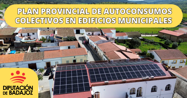 Imagen: La Diputación de Badajoz destina más de 20,6 millones de euros al Plan Provincial de Autoconsumos Co...